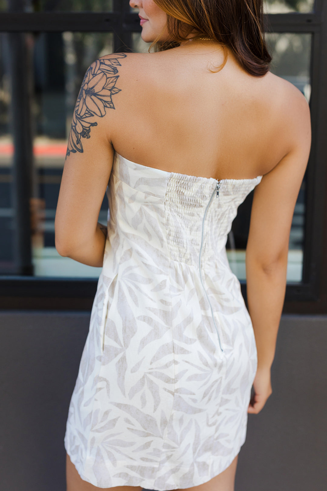 The Solana Palm Mini Dress