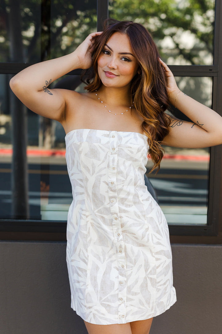 The Solana Palm Mini Dress