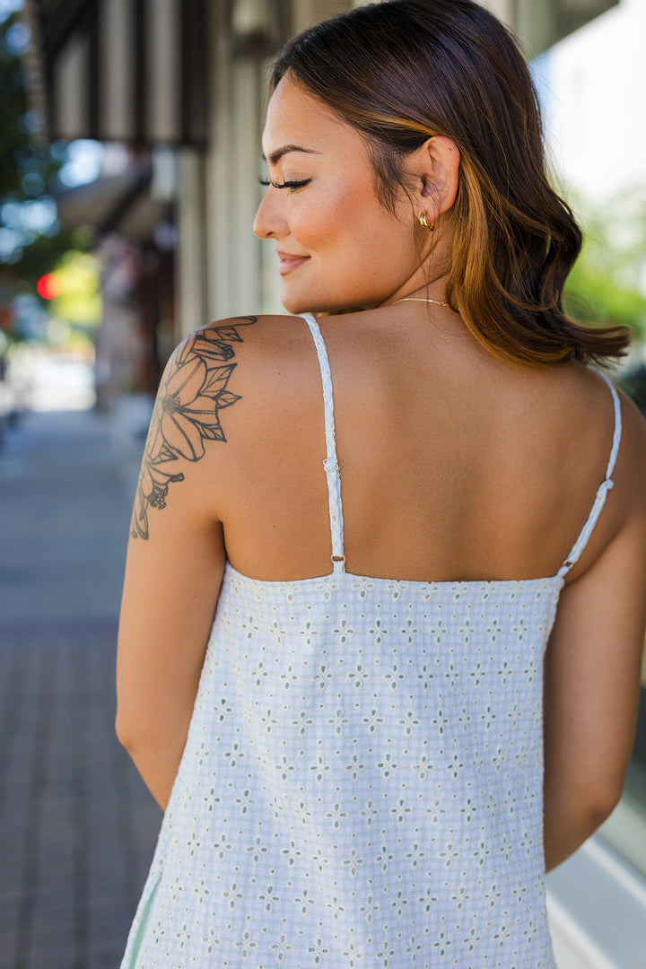 The Sadie Sage Eyelet Mini Dress