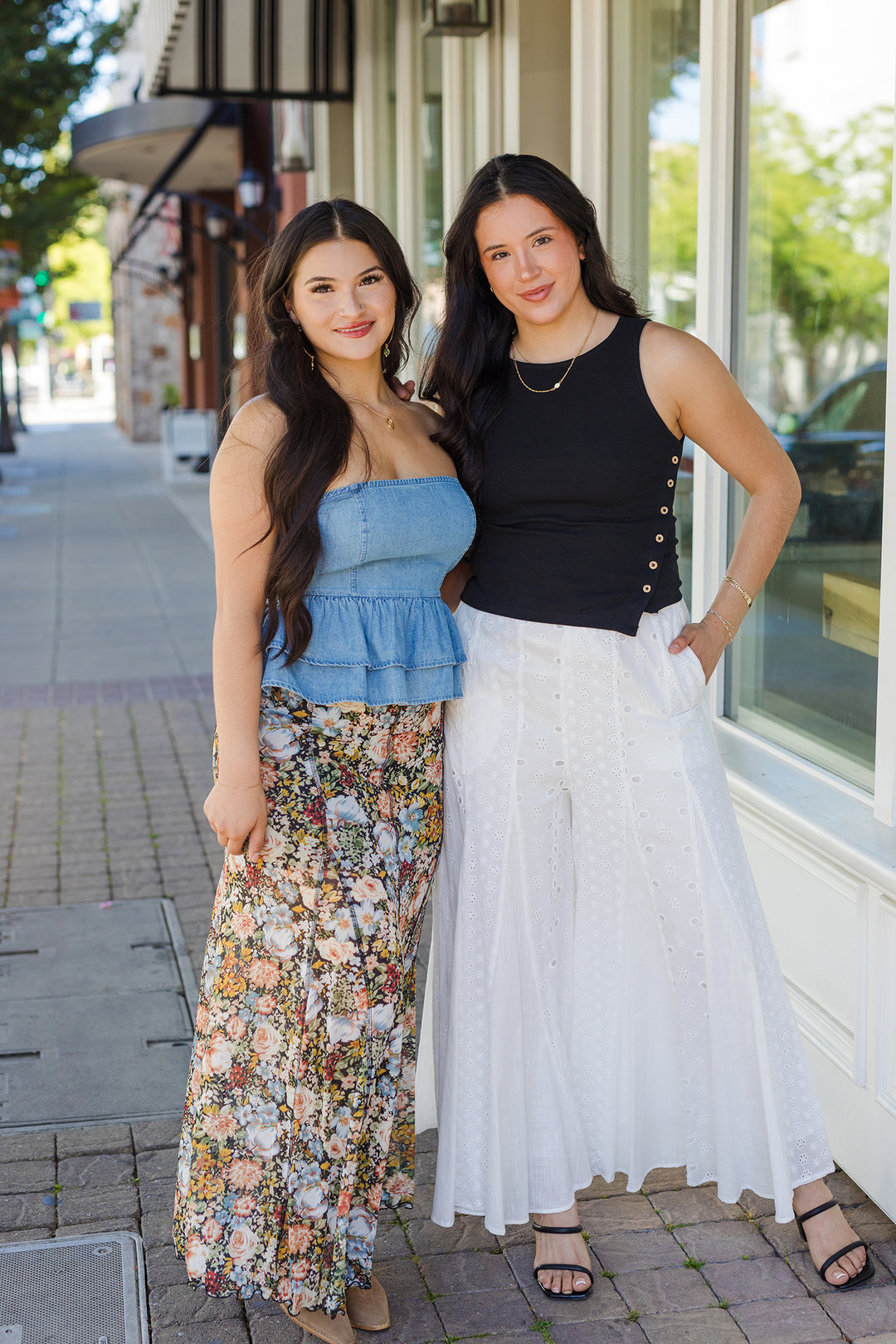 The Villa Views Eyelet Wide Leg Pants