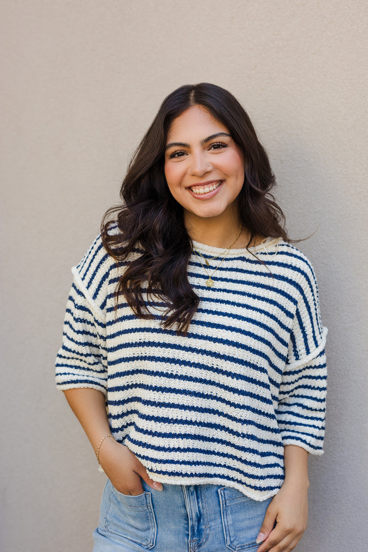 The Girls Trip Striped Summer Sweater