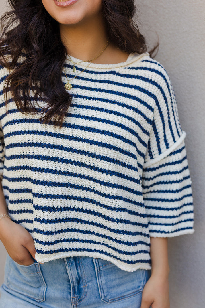 The Girls Trip Striped Summer Sweater