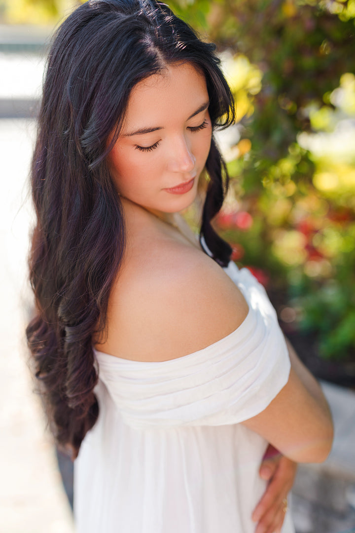 The Charming Charlie White Off The Shoulder Mini Dress
