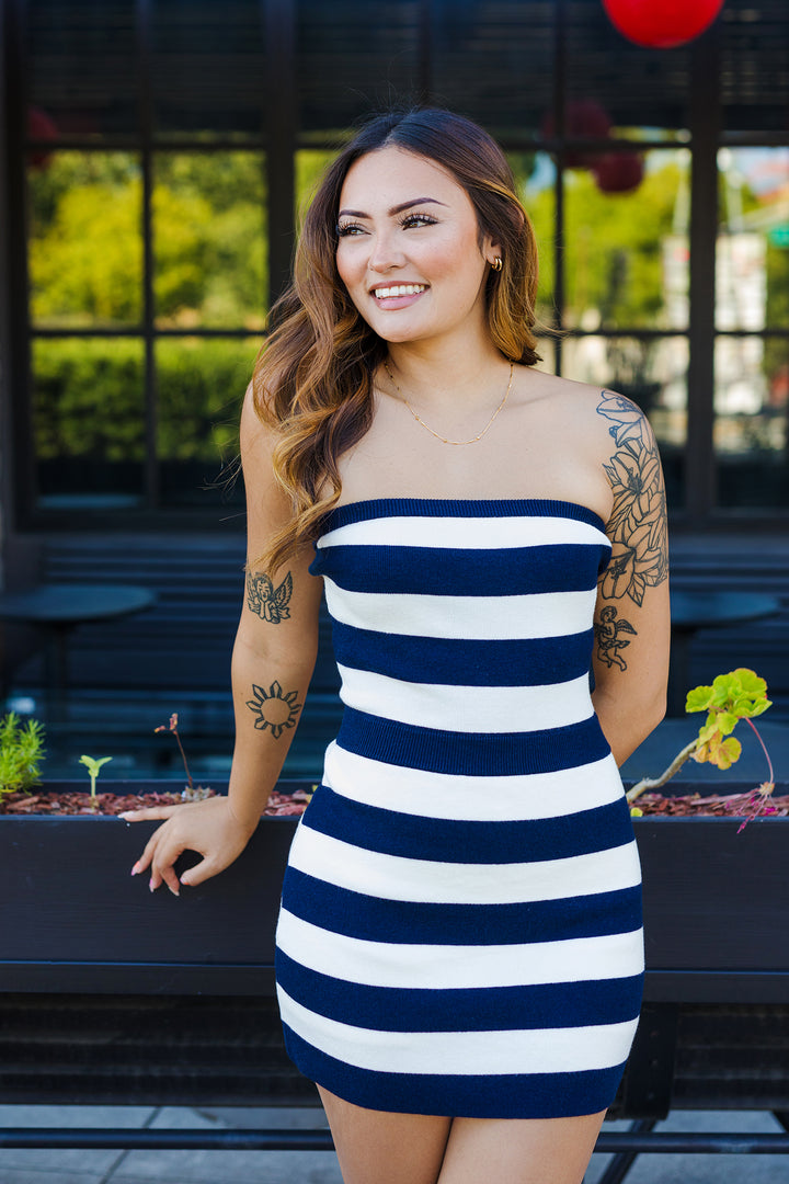 The Dockside Striped Tube Dress