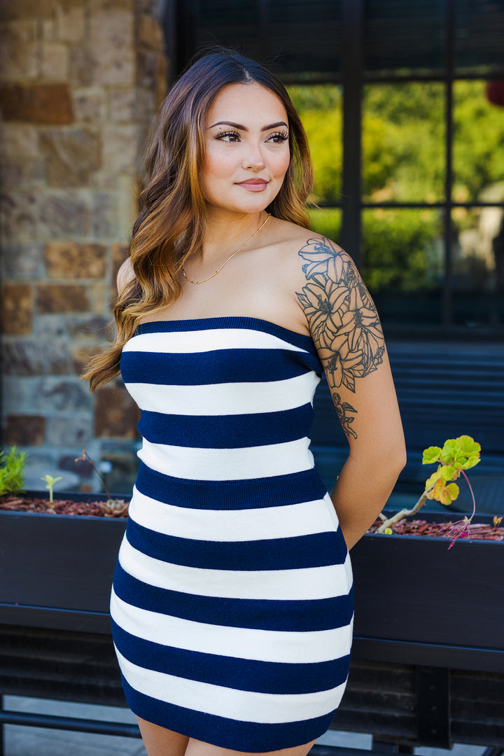 The Dockside Striped Tube Dress