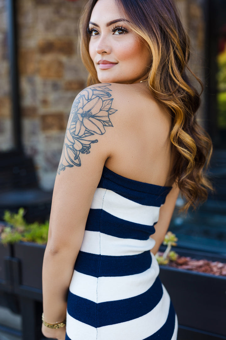 The Dockside Striped Tube Dress