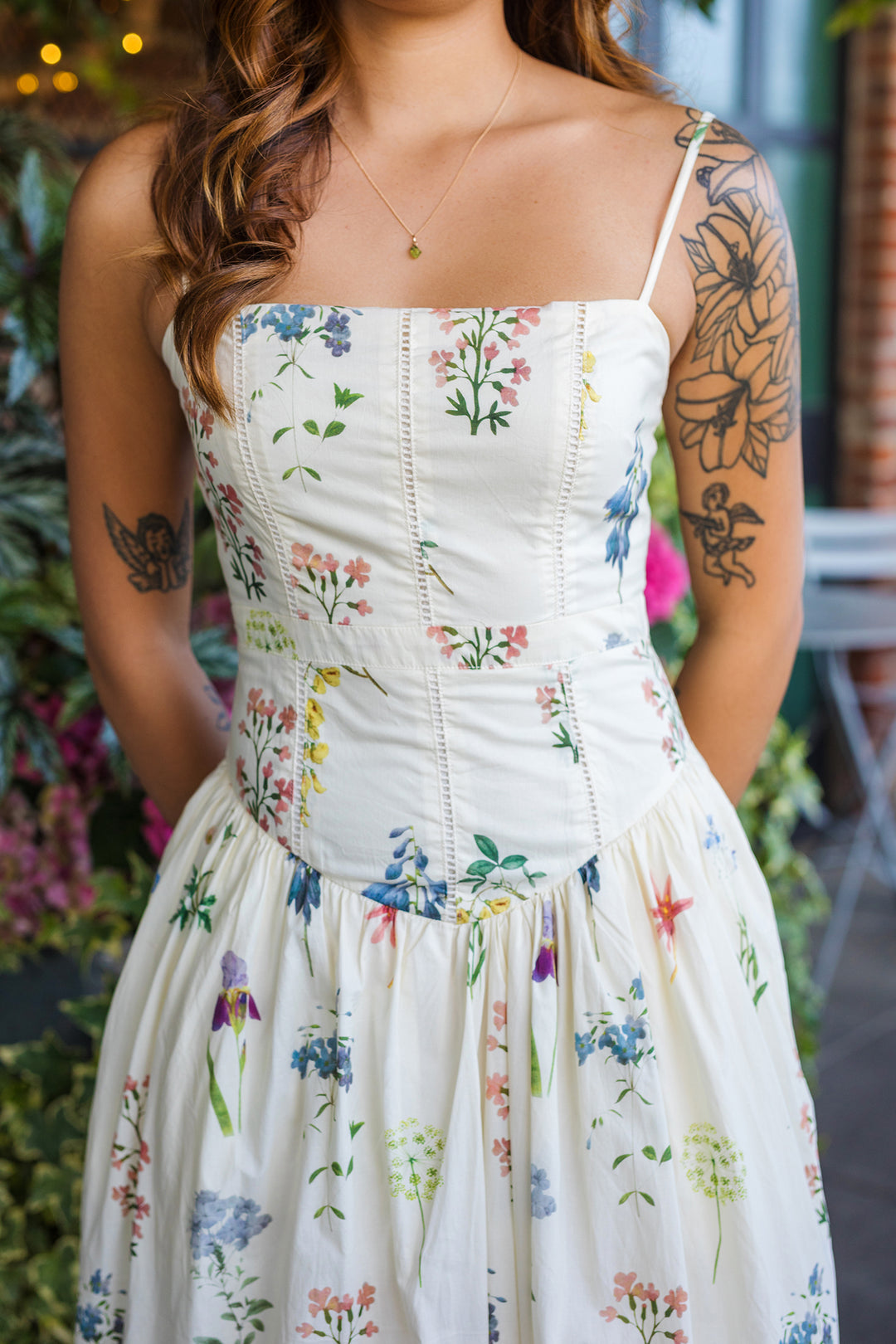 The Hope In Bloom Floral Print Drop Waist Maxi Dress