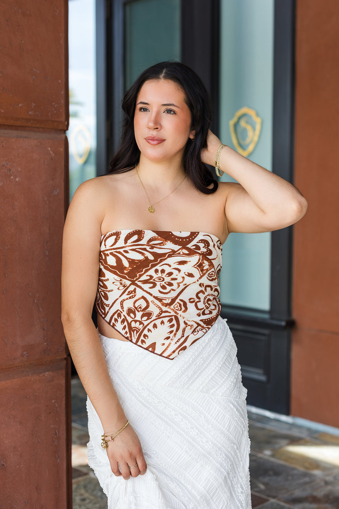 The Art of Summer Cropped Handkerchief Top