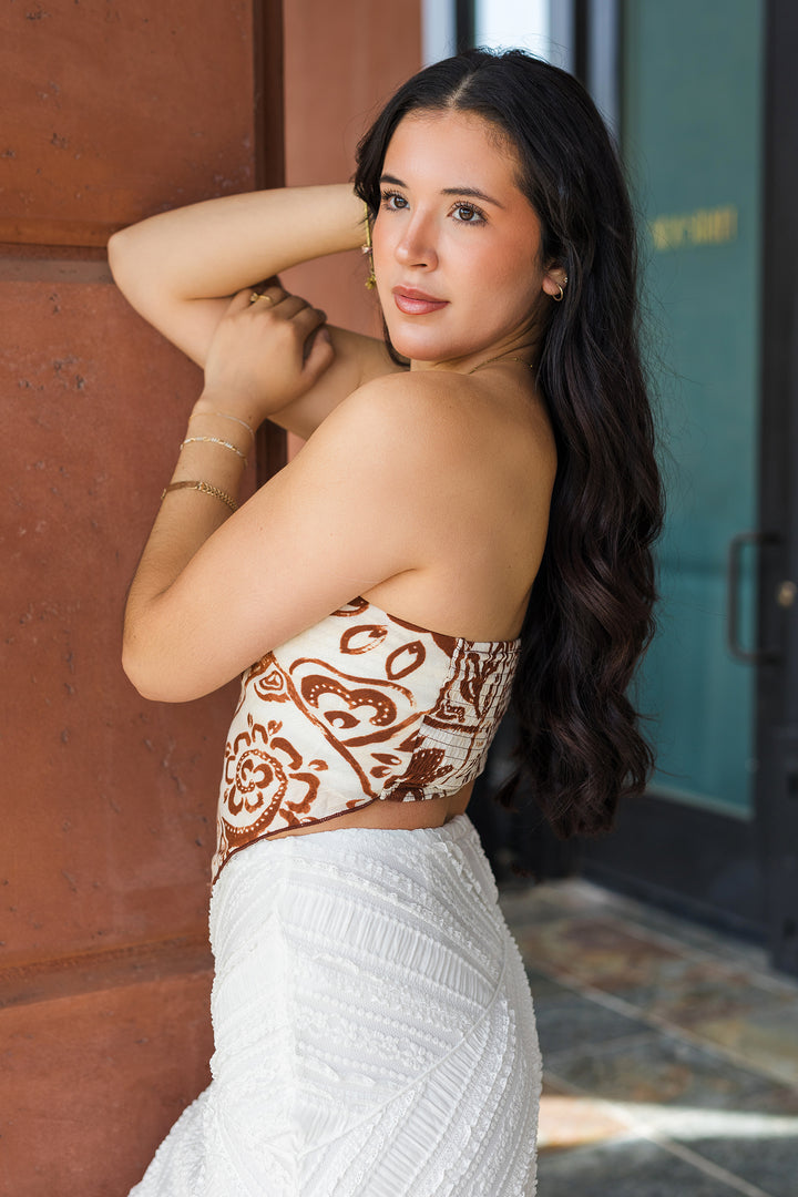 The Art of Summer Cropped Handkerchief Top