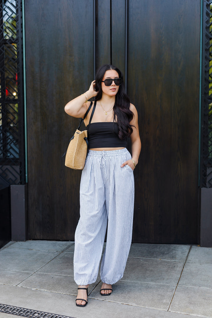 The Cloud Nine Striped Balloon Pants