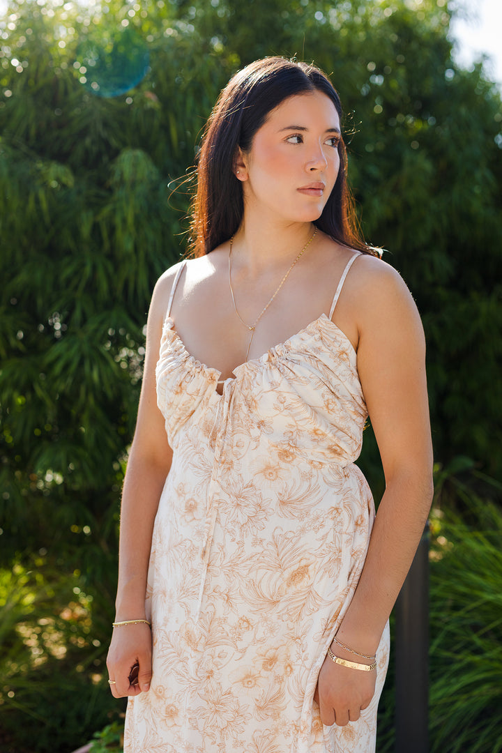 The Wild Iris Tiered Ruffle Maxi Dress