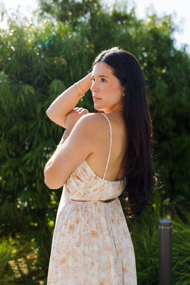 The Wild Iris Tiered Ruffle Maxi Dress