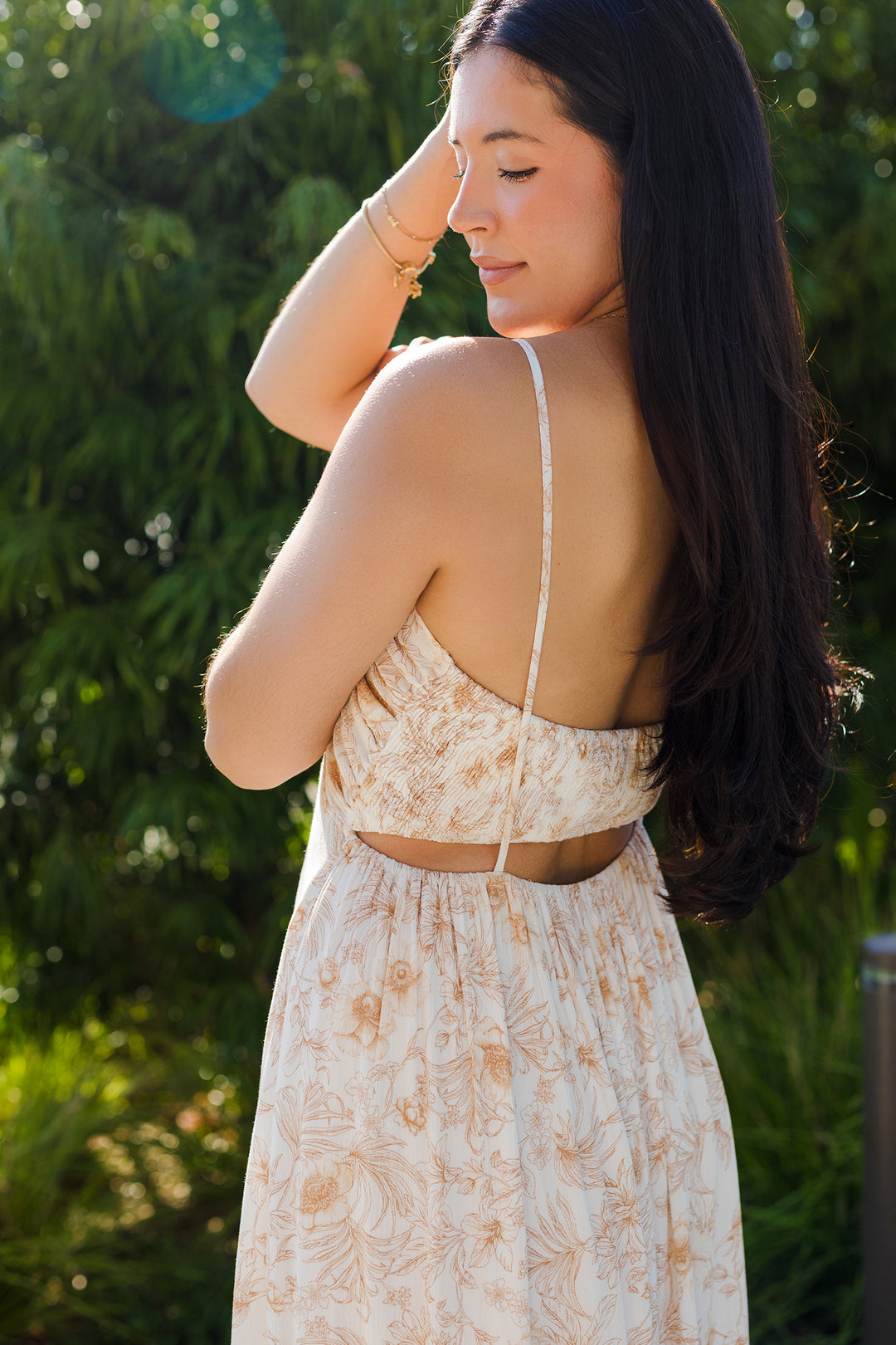 The Wild Iris Tiered Ruffle Maxi Dress