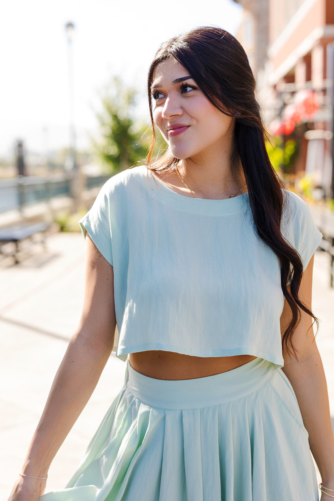 The Cassie Linen Skirt Set