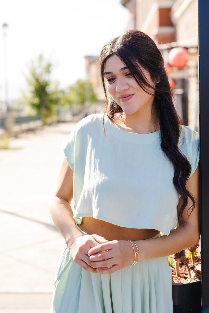 The Cassie Linen Skirt Set