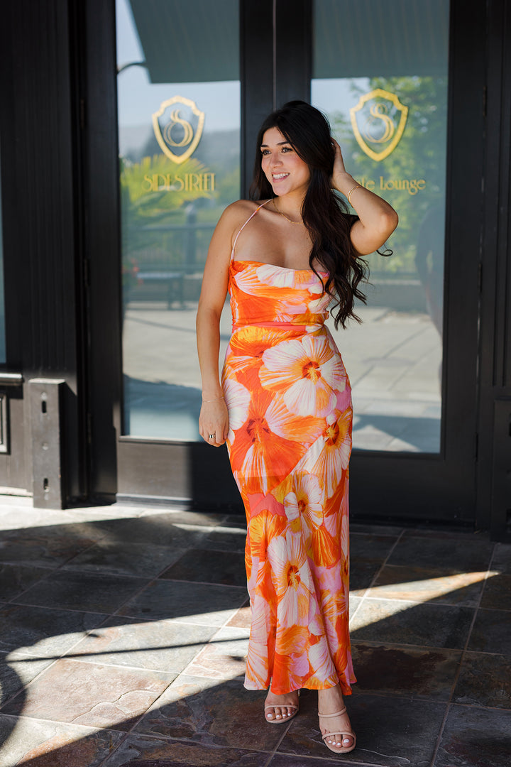 The Ever Bloom Open-Back Maxi Dress