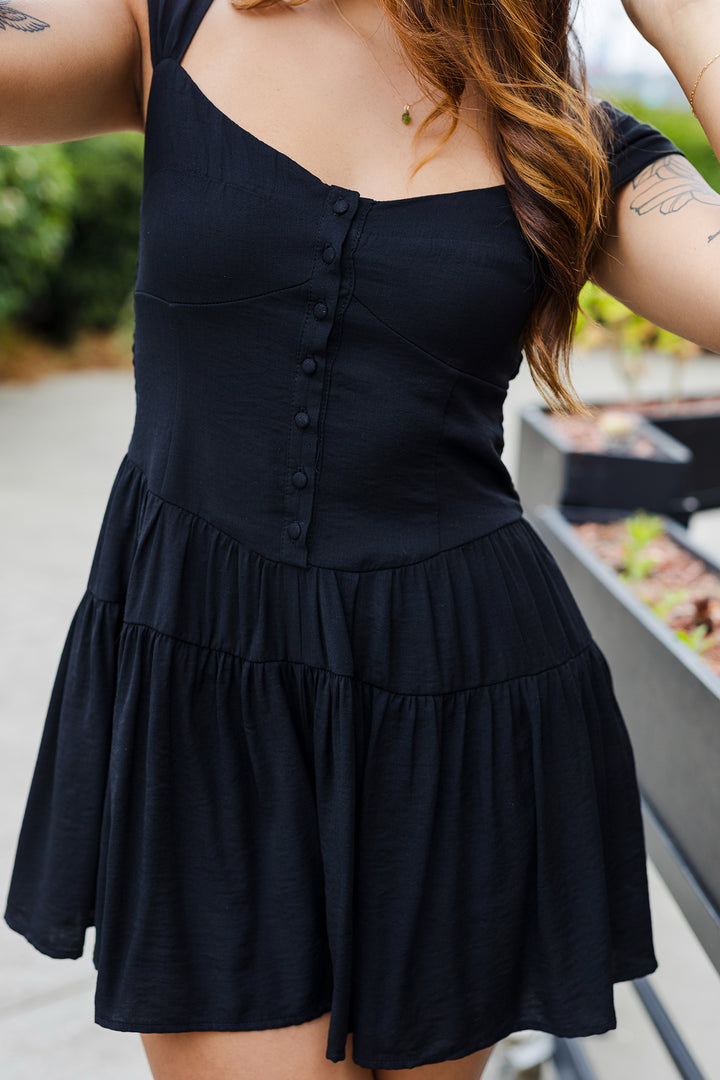 The Last Call Button Down Romper