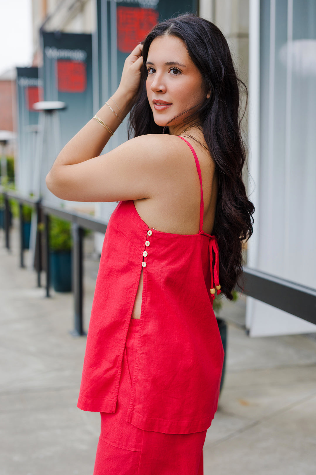 The Golden Hour Linen Top & Pants Set