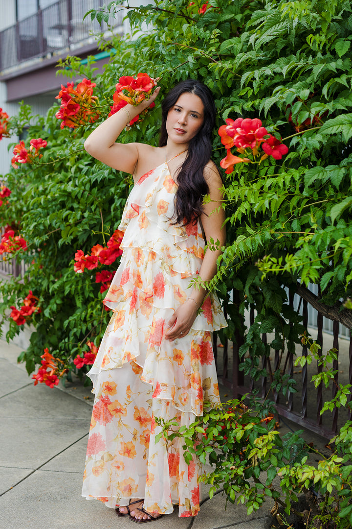 The Mango Blossom Tiered Maxi Dress