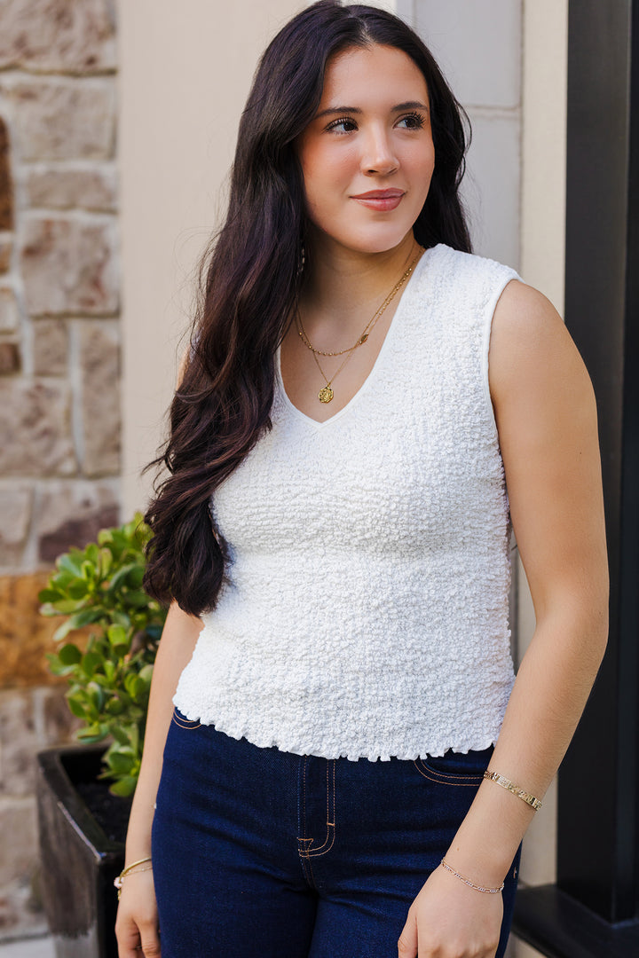 The Vanilla Bean Textured Tank Top