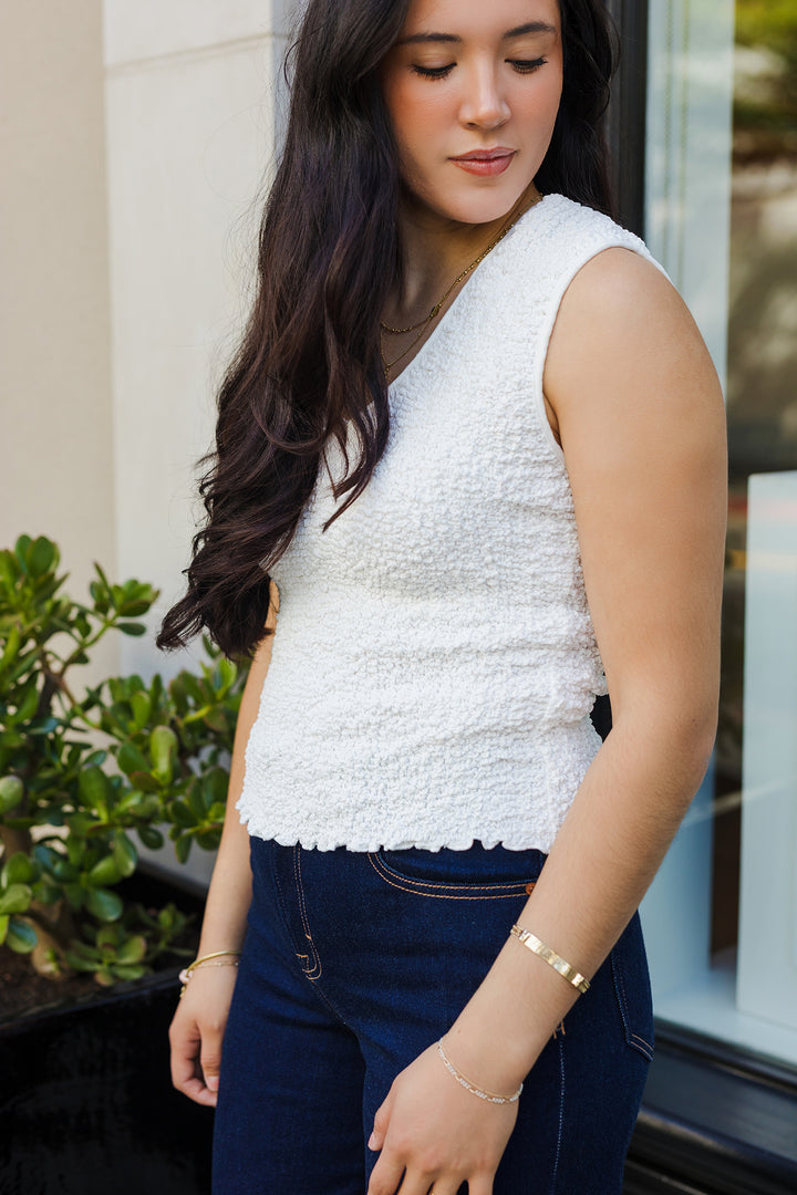 The Vanilla Bean Textured Tank Top