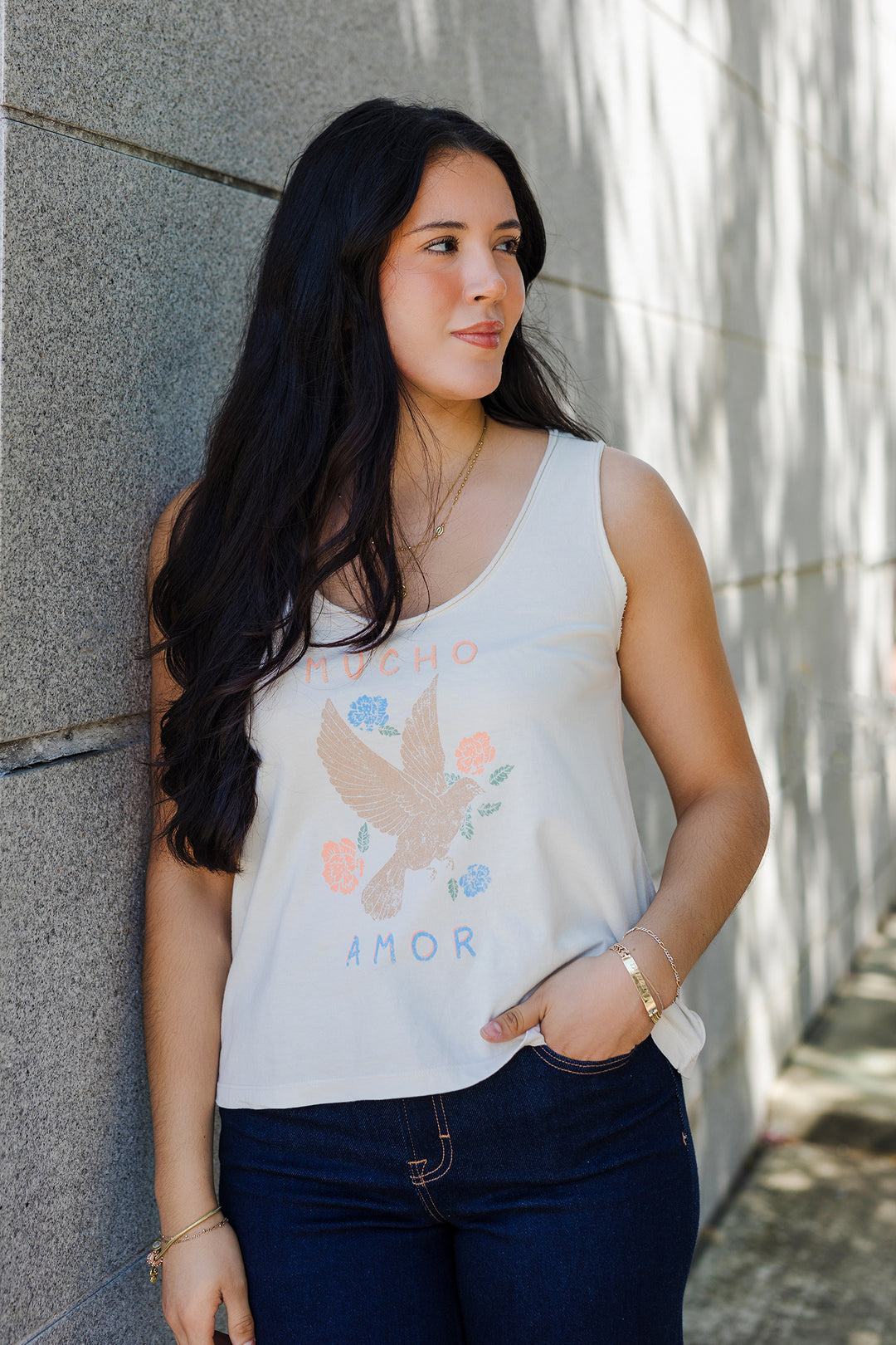 The Mucho Amor Vintage Wash Tank Top