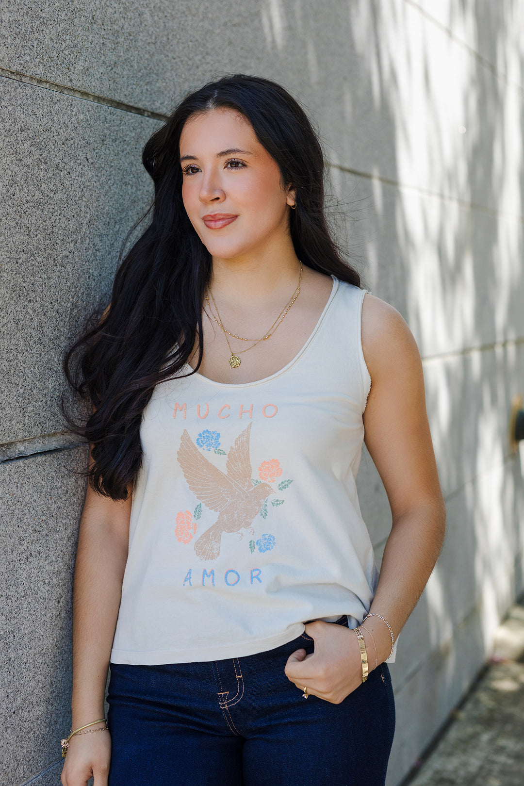 The Mucho Amor Vintage Wash Tank Top