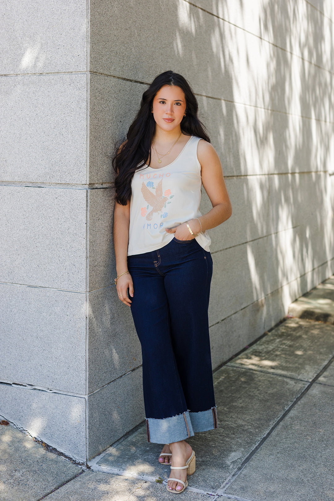 The Mucho Amor Vintage Wash Tank Top