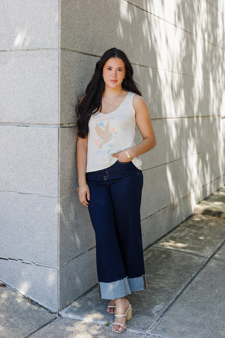 The Mucho Amor Vintage Wash Tank Top