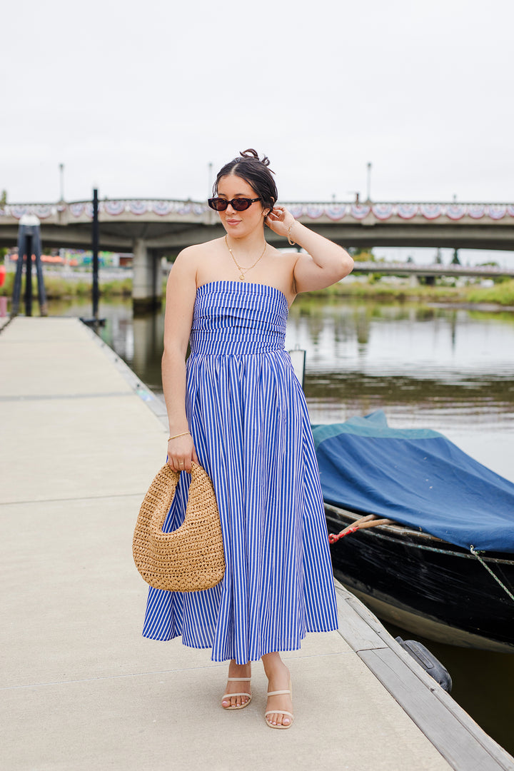 The Morning Sail Striped Maxi Dress