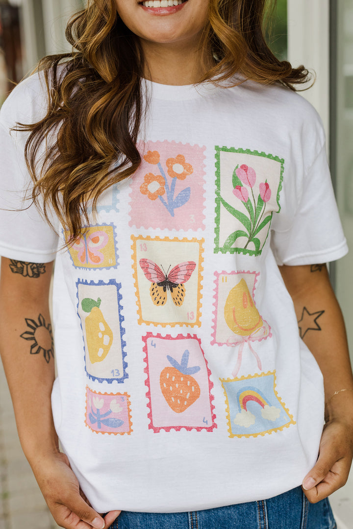 The Good Vibes Stamps Graphic Tee
