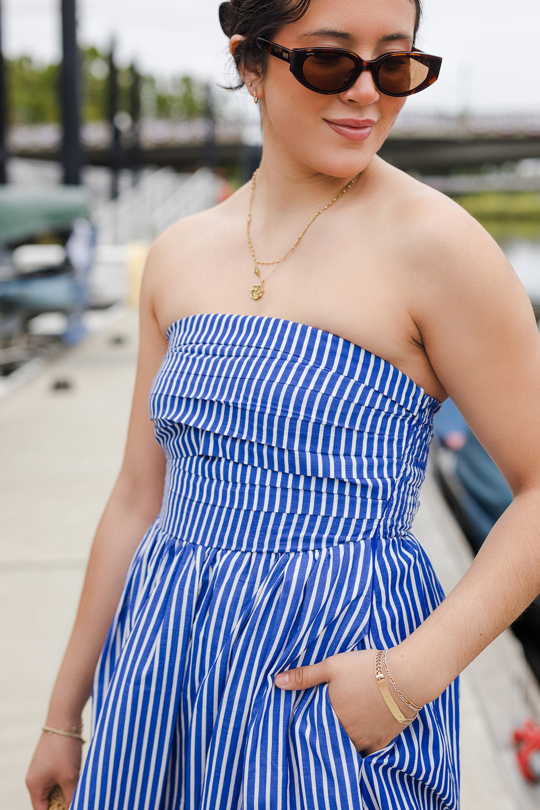 The Morning Sail Striped Maxi Dress