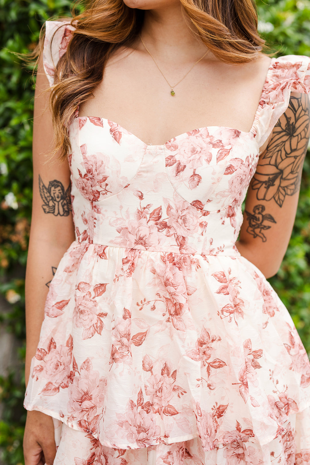 The Florence Rose Midi Dress
