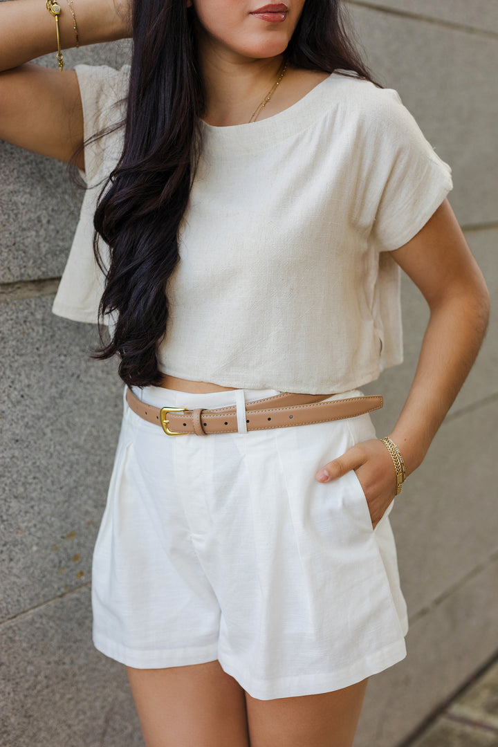 The First In Class Tailor Pleated Shorts