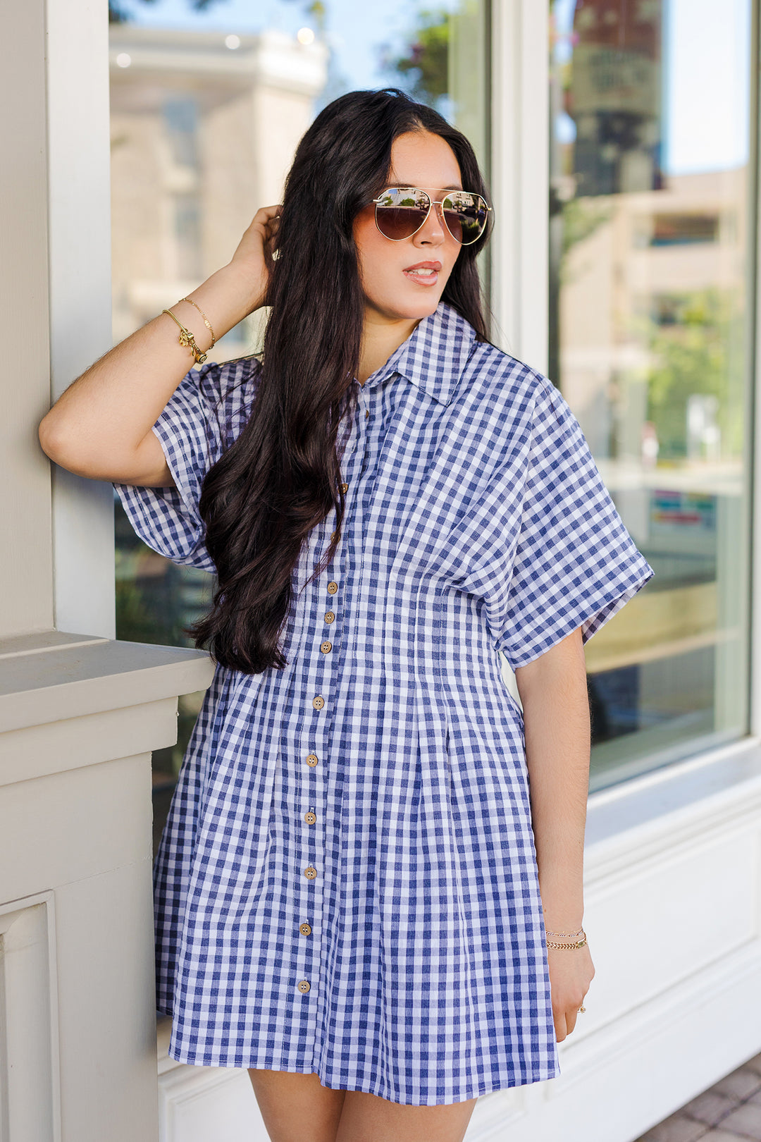 The Lemons To Lemonade Gingham Mini Dress