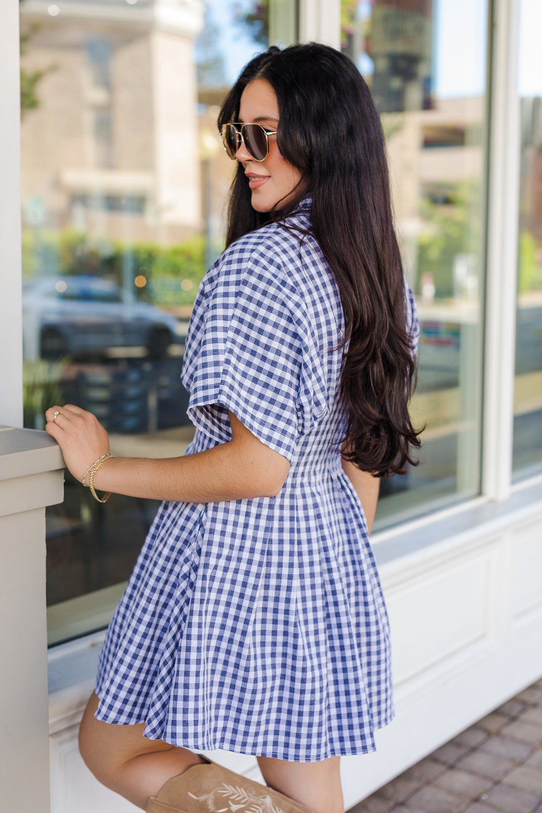 The Lemons To Lemonade Gingham Mini Dress