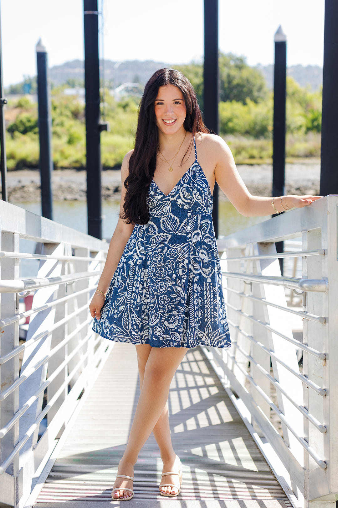 The Indigo Garden Mini Dress