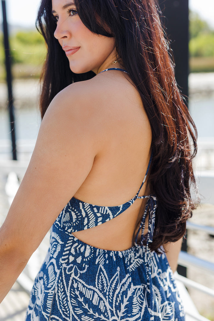 The Indigo Garden Mini Dress