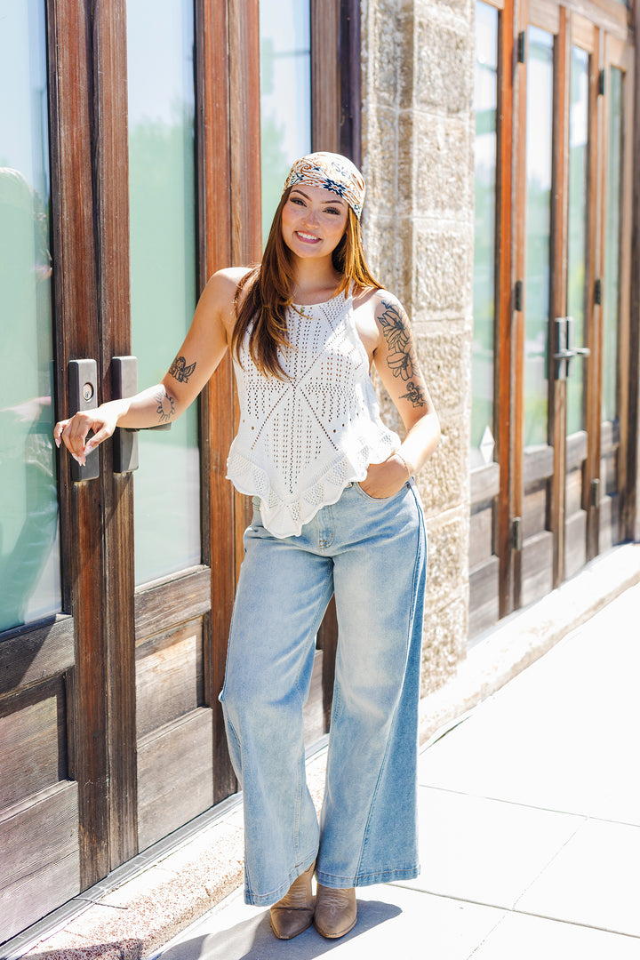 The Meadow Stitch Crochet Tank Top