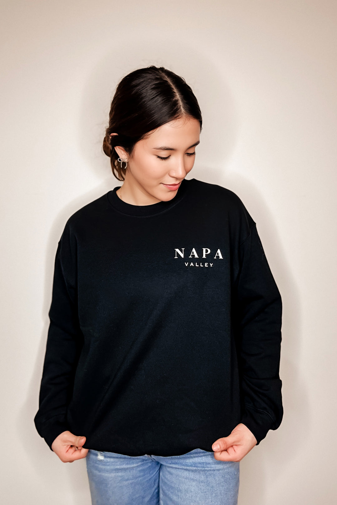 The Napa Valley Pocket Printed Crewneck Sweatshirt