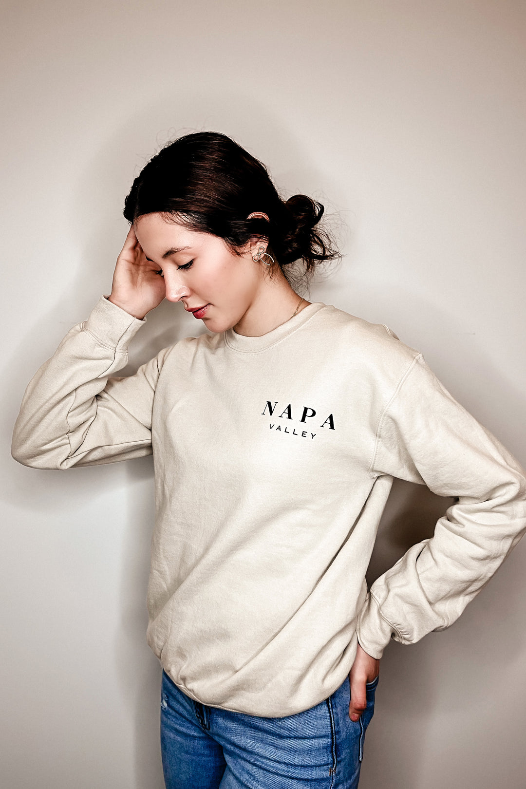 The Napa Valley Pocket Printed Crewneck Sweatshirt