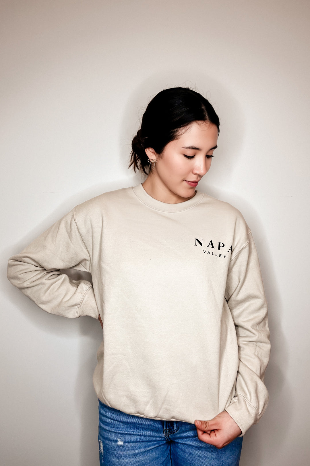 The Napa Valley Pocket Printed Crewneck Sweatshirt