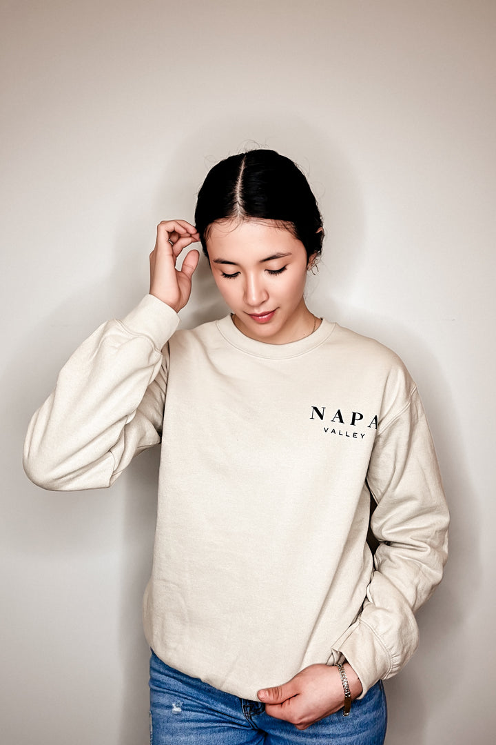 The Napa Valley Pocket Printed Crewneck Sweatshirt