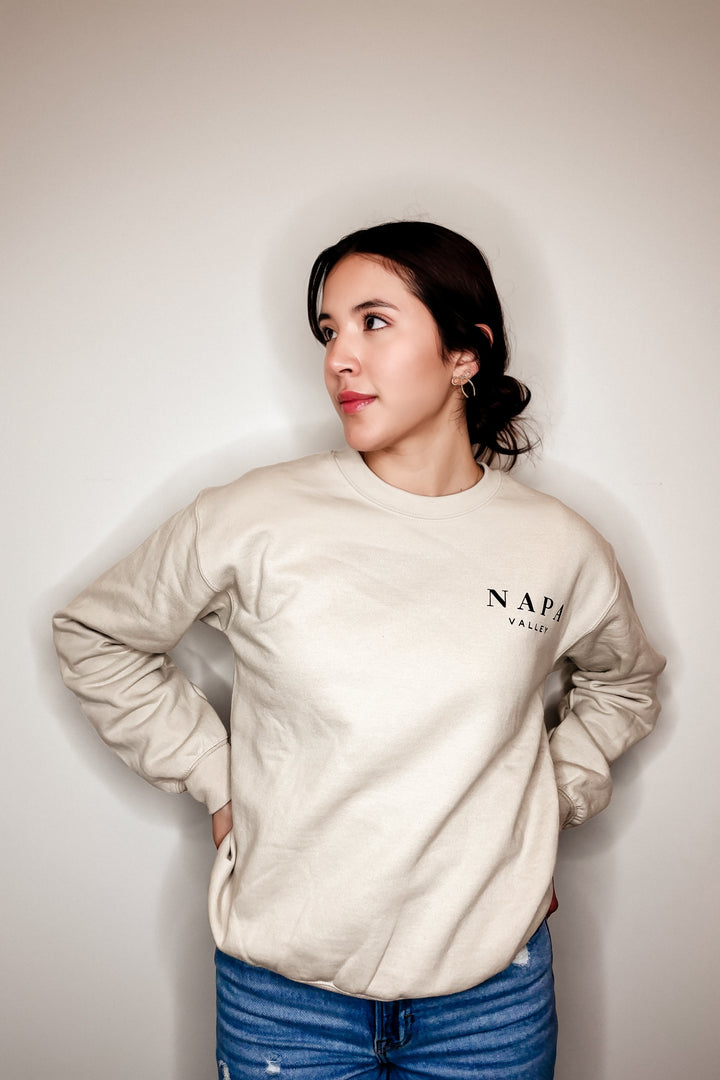 The Napa Valley Pocket Printed Crewneck Sweatshirt