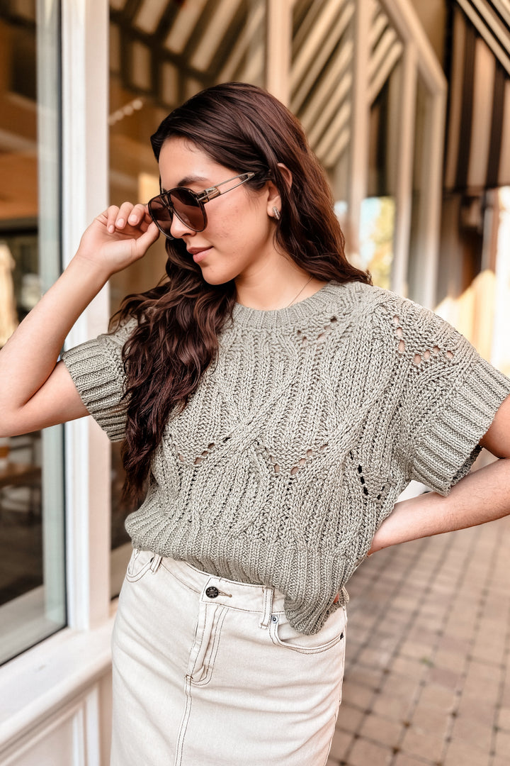 The Cali Crochet Sweater