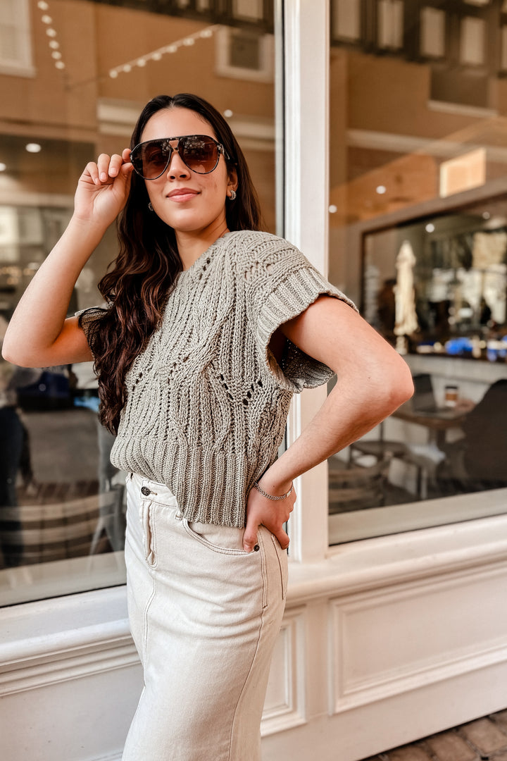 The Cali Crochet Sweater