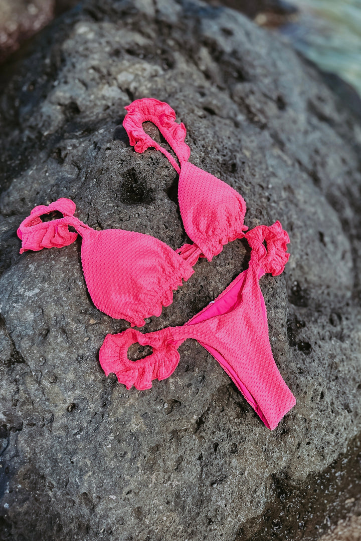 The Santa Rosa Pink Bikini Top