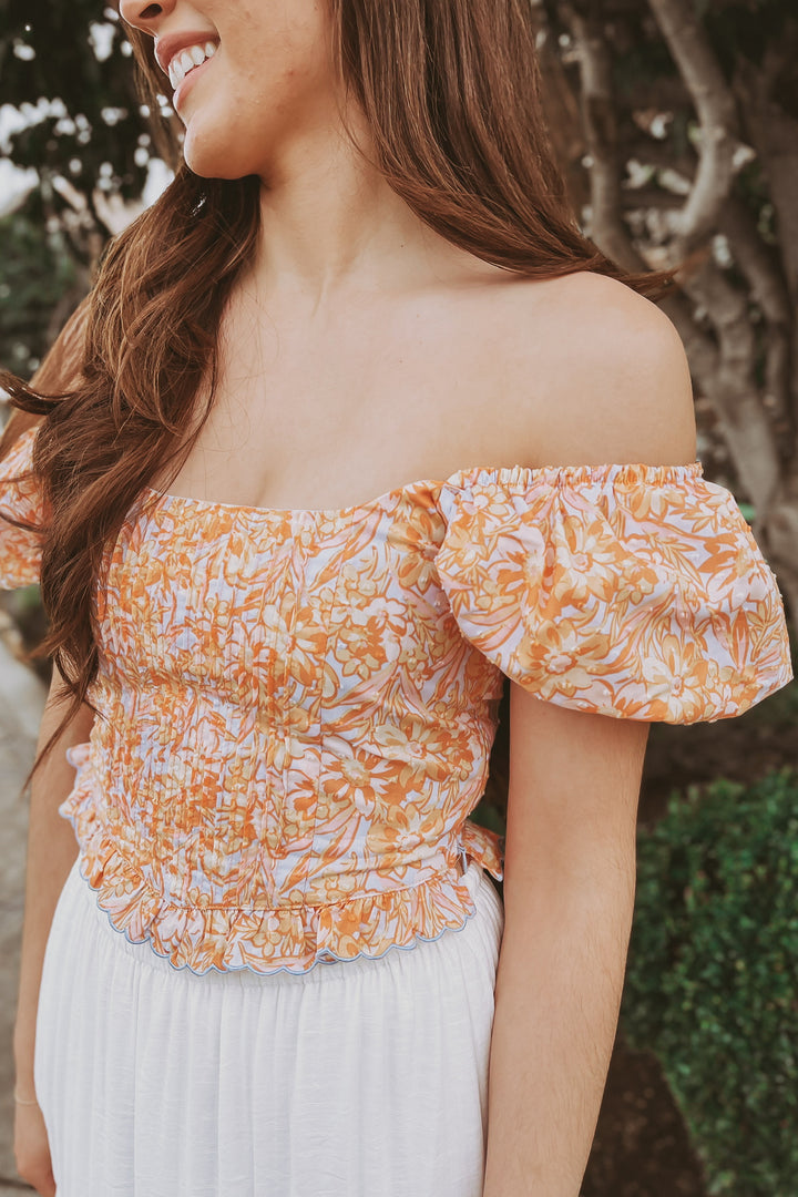 The Joanne Floral Corset Top