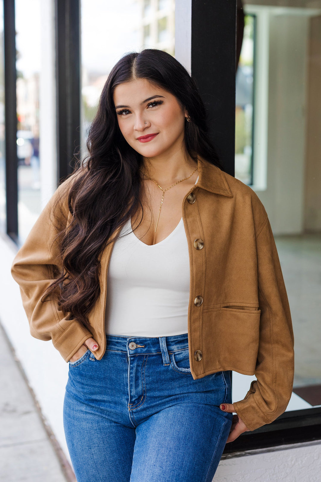 The Saddle Up Faux Suede Jacket