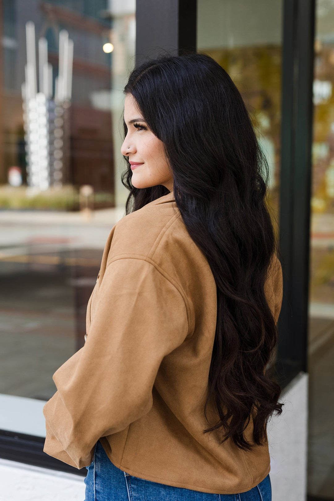 The Saddle Up Faux Suede Jacket